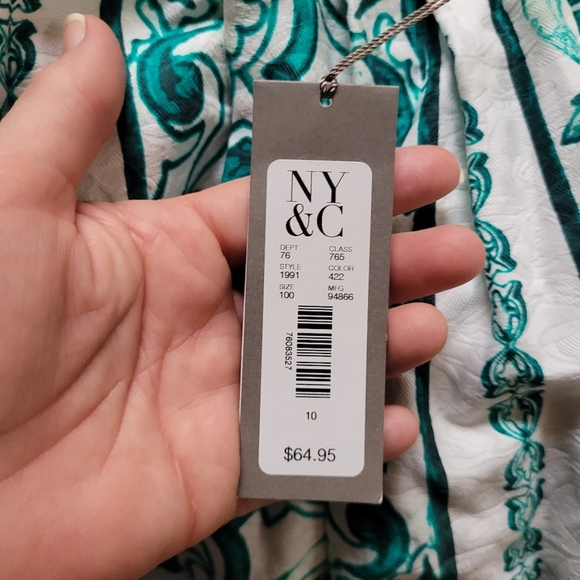 Eva Mendez Green Midi Skirt NWT - Picture 4 of 6